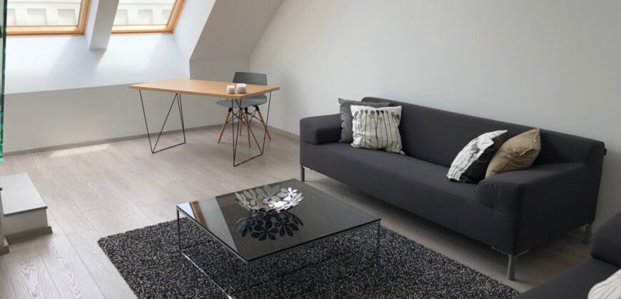 Budapest downtown at Veres Pálné utca, a new exclusive penthouse flat is available for rent.